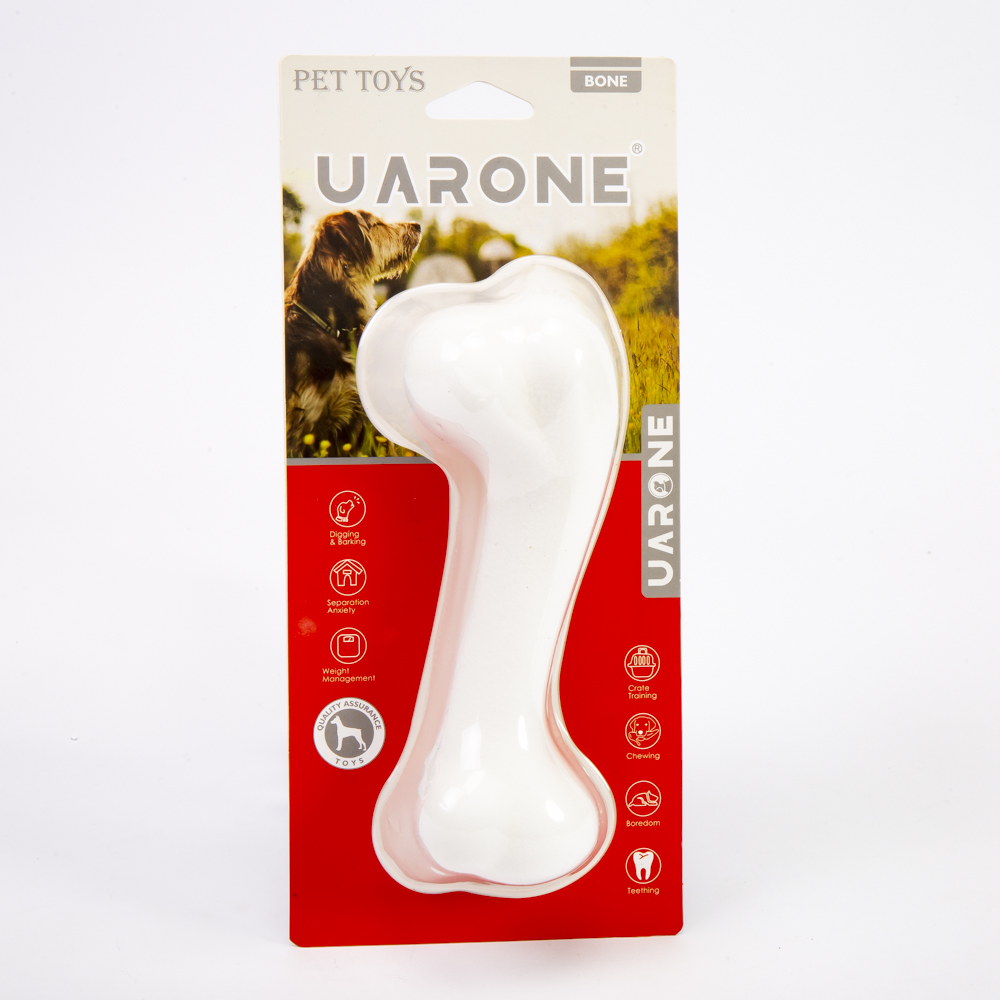 Hueso masticable perro 15cm blanco