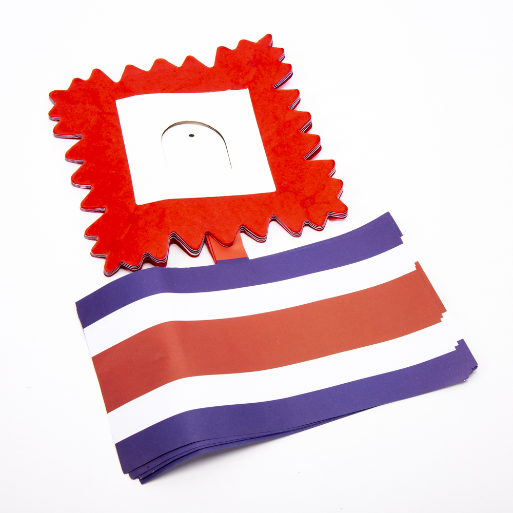Guirnalda papel tricolor bandera 2m