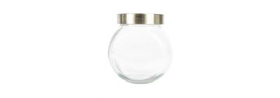 Recipiente vidrio 450ml redondo con tapa