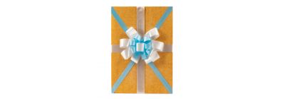 Caja kraft decorado bebé 23x33x7cm #14