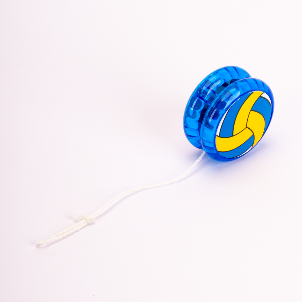 Yoyo plástico estampado deporte 5.5cm con luz surtido