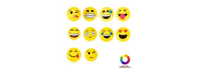 Yoyo emoji con luz LED