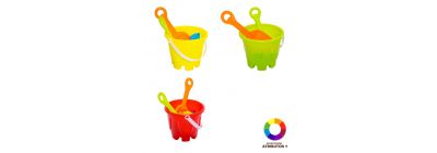 Balde playa con accesorios