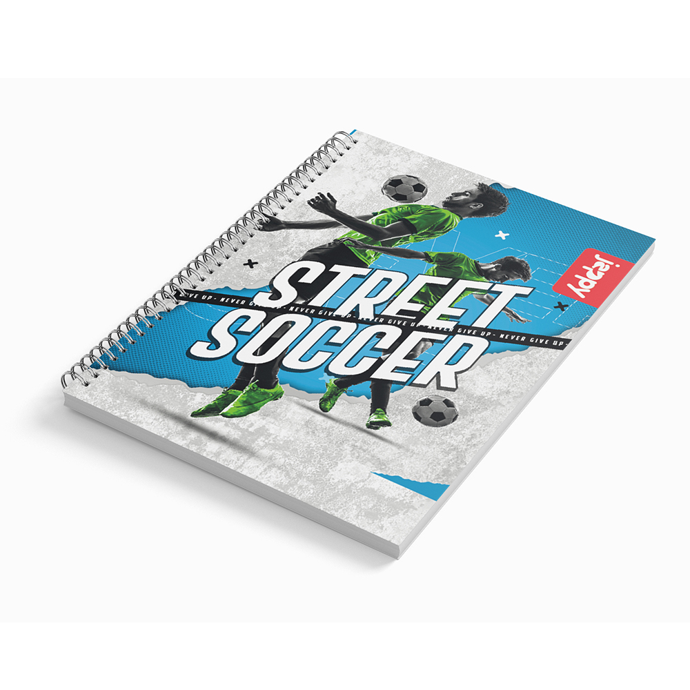 Cuaderno espiral 60h estampado deportes