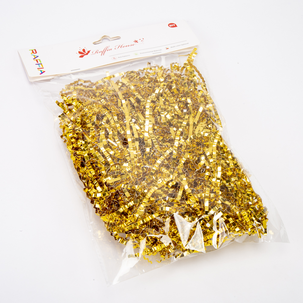 Tira papel relleno dorado 50g 
