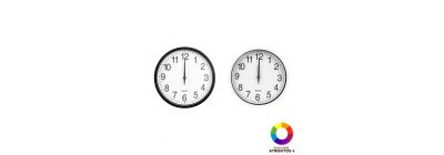 Reloj plástico pared 25cm