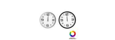 Reloj pared redondo plástico