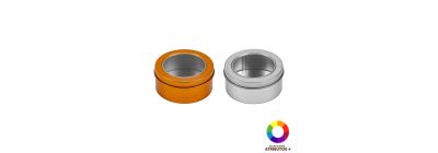 Caja metálica redonda pequeña