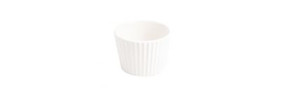 Macetero porcelana con relieve 8x5.5cm blanco surtido