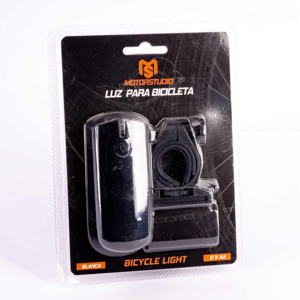 Luz led para bicicleta recargable 8 funciones 78x39x25mm