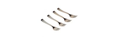 Tenedor plástico liso 18.5cm 12und