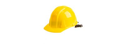 Casco seguridad plástico liso ajustable 29x22x16cm amarillo