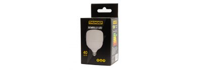 Bombillo plástico led luz fría 40w blanco