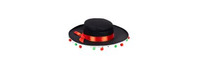 Sombrero mexicano con pompón