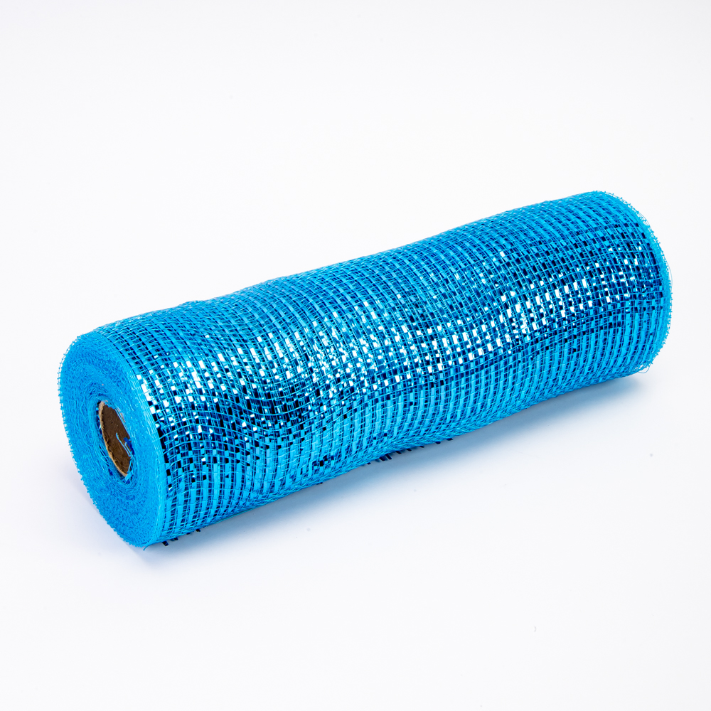 Malla decorativa 10yardas 26cm azul brillante