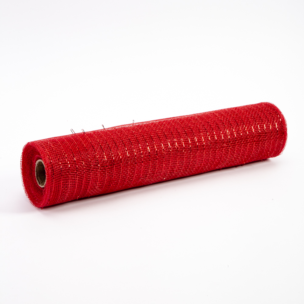 Malla decorativa 10 yardas 36cm rojo