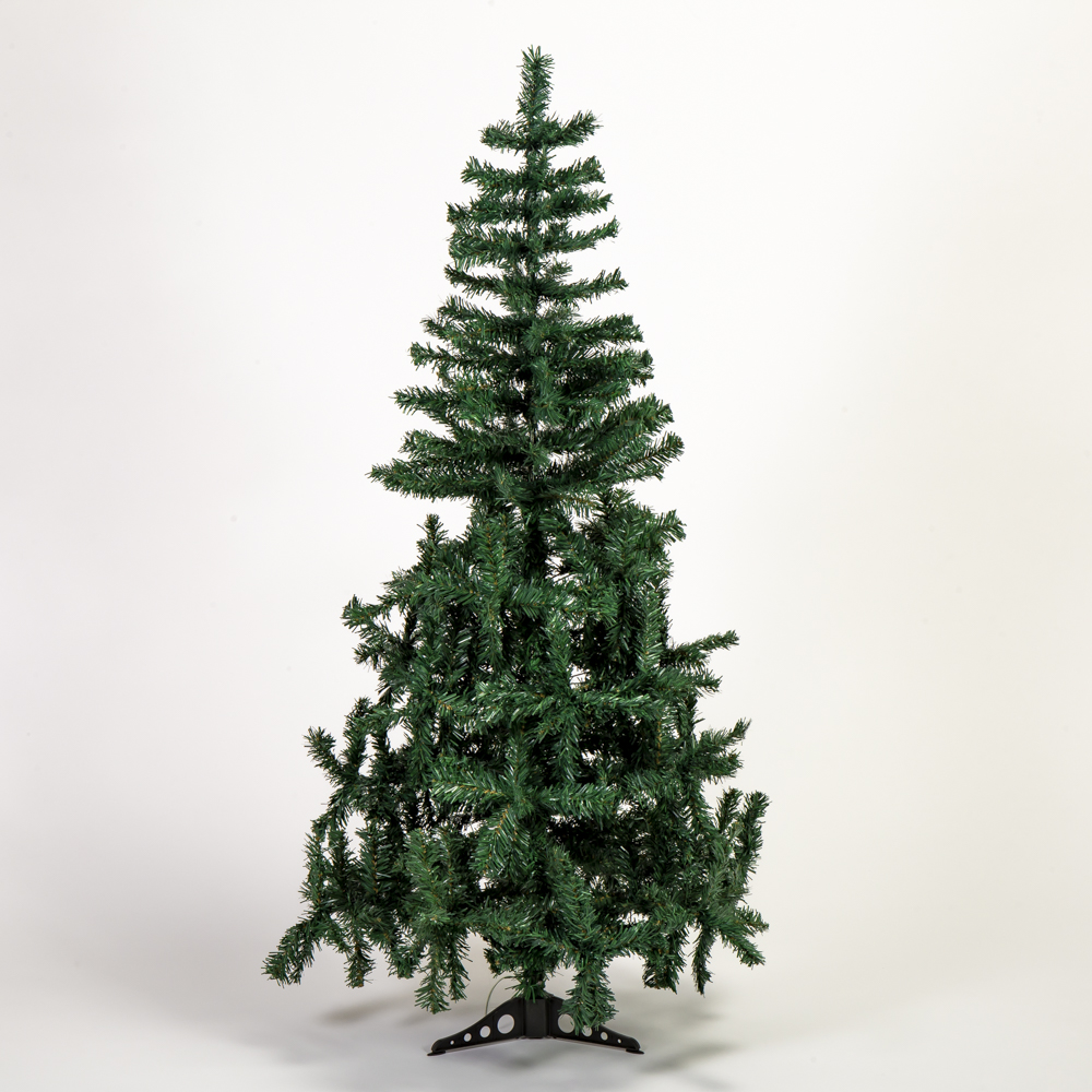 Árbol plástico navideño 450 ramas 150cm verde