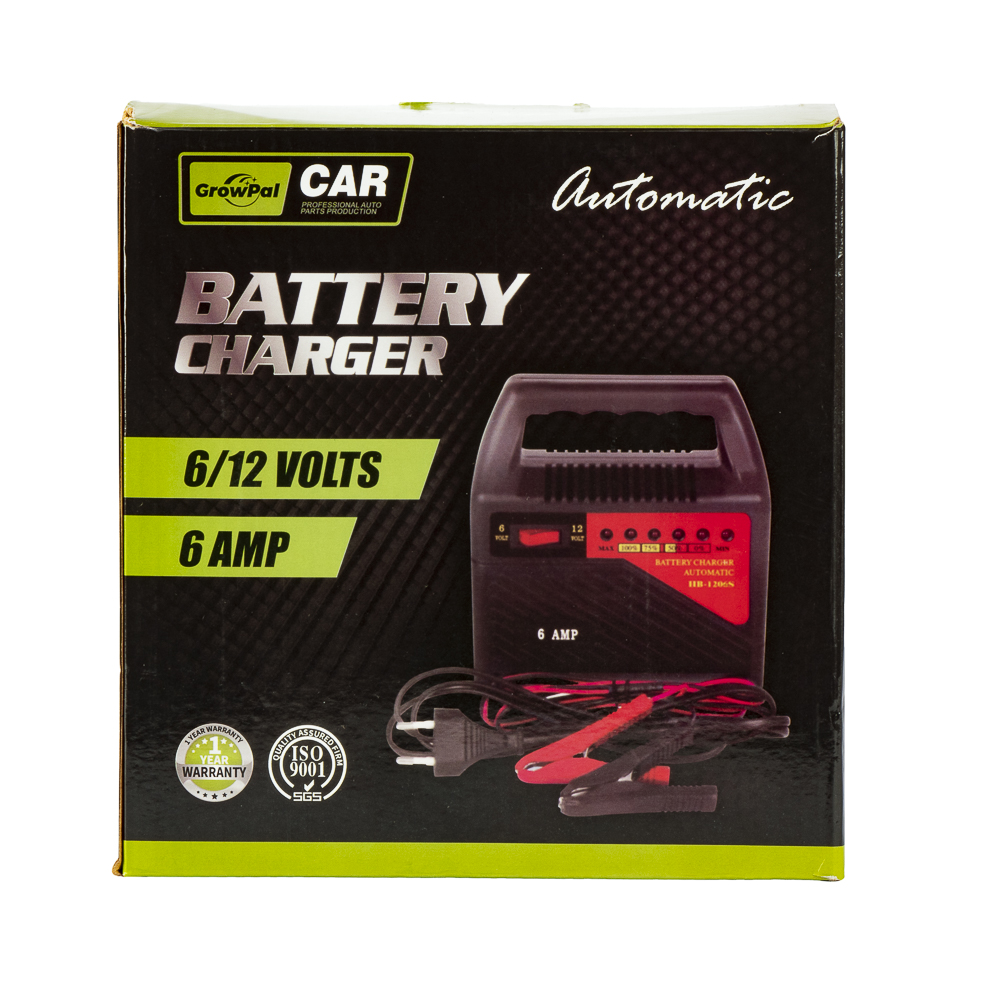 Cargador batería para auto automático 6/12vlts 6amp