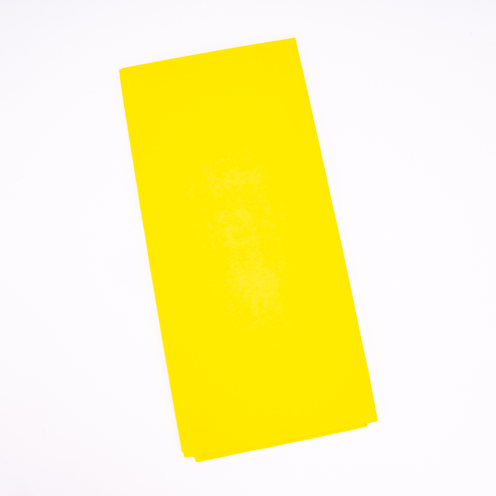 Papel seda liso 50.8x66cm 4und amarillo