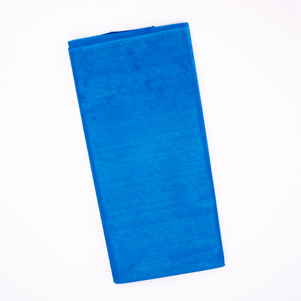 Papel seda liso 50.8x66cm 4und azul rey