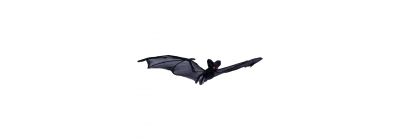 Murciélago plástico colgante negro