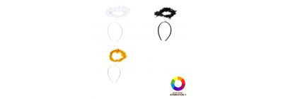 Diadema con aureola afelpada