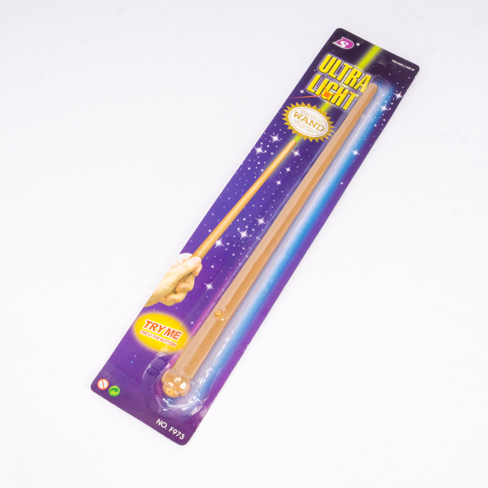 Varita mágica plástica con sonido 32cm beige