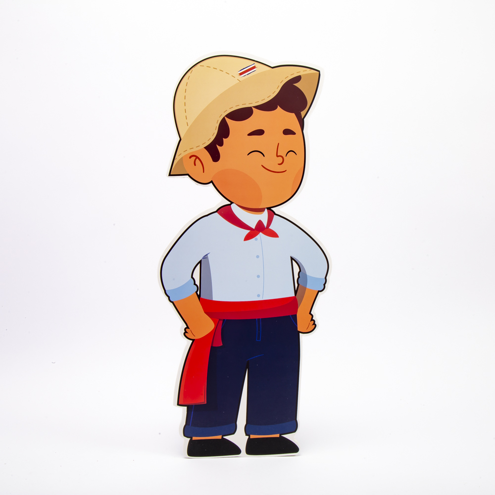 Adorno mes patrio campesinos 32x50cm surtido