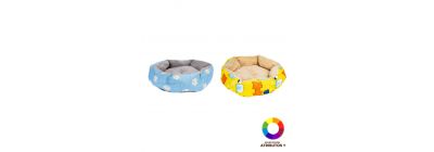 Cama afelpada con estampado