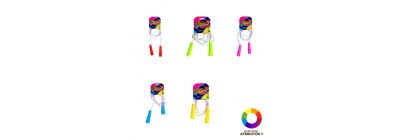 Cuerda para saltar multicolor