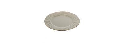 Plato porcelana plano liso 10pulg 