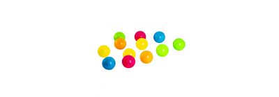 Bola plástica lisa 7cm 12und multicolor +12m surtido