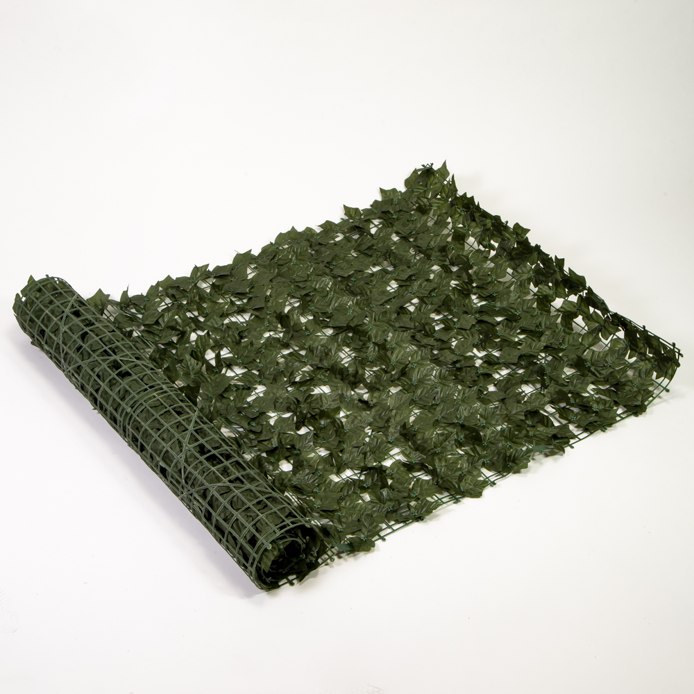 Enredadera artificial con cerca plástica 1x2m verde
