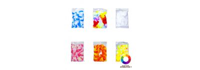 Collar plástico flores LED