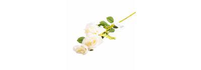 Flor artificial rosa 3 tallos 16x16x78cm