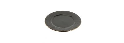 Plato porcelana plano liso 10.5pulg 