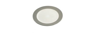 Plato porcelana plano bicolor 10.5pulg 