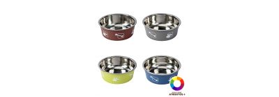 Taza metálica mascota resistente