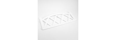 Cerca plástica para jardín 58x34.5 blanco