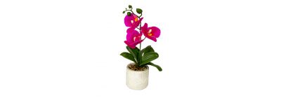 Planta artificial maceta con piedras surtido