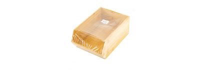 Organizador bamboo liso 30.5x20.3x12.7cm marrón