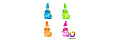 Burbujero figura rana divertido