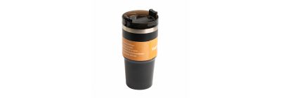 Envase aluminio liso con pajilla 20oz 600ml negro