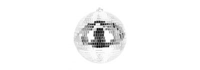 Bola disco con relieve 20cm plateado
