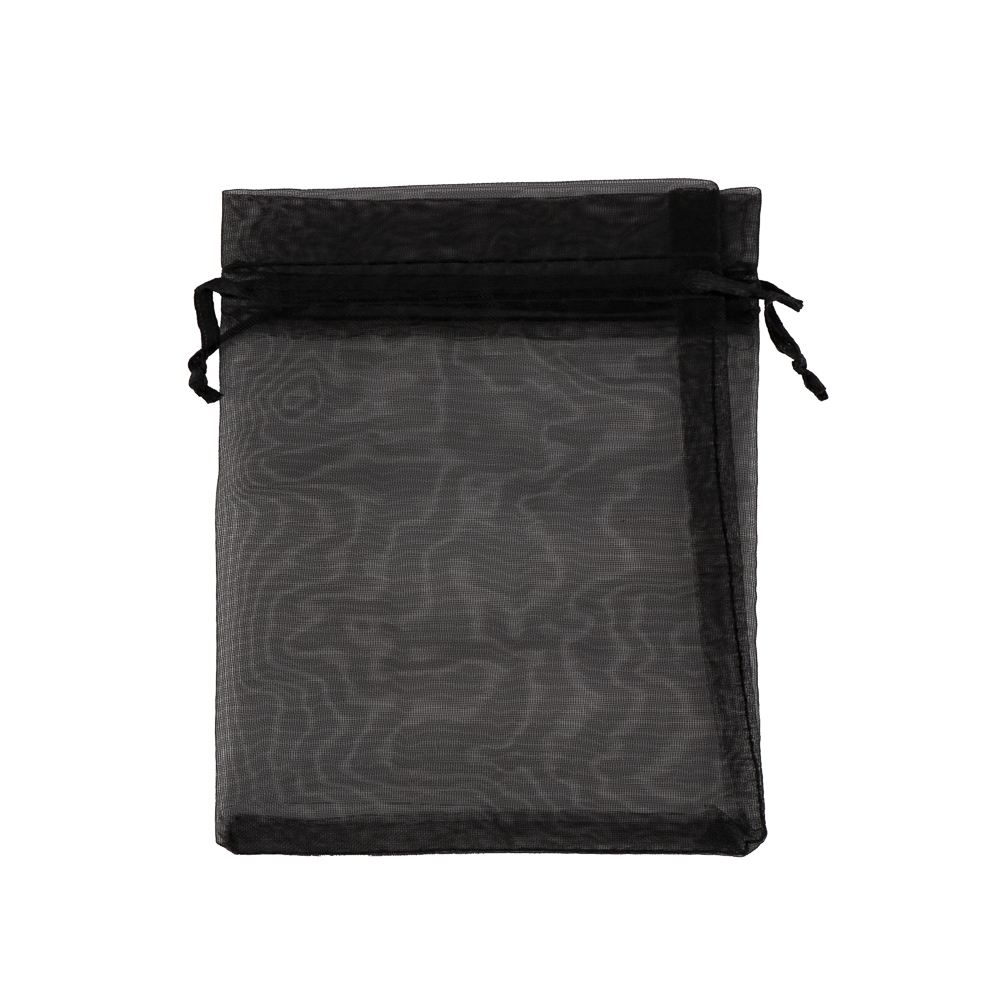 Bolsa organza 10x14cm 5und negro