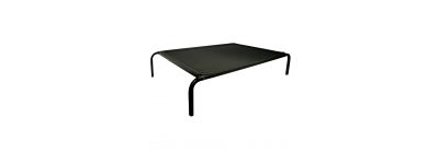 Cama metálica para mascota con malla negro