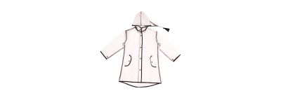 Capa impermeable infantil con capucha pom pom 