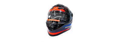 Casco estampado rayas L