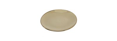 Plato porcelana plano liso con borde 8.25pulg 