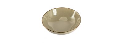 Bowl porcelana liso con borde 7pulg 